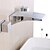 abordables Robinets pour baignoire-Robinet de baignoire - contemporain Chrome Montage mural Soupape céramique Bath Shower Mixer Taps / Deux poignées trois trous