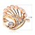 billiga Moderingar-Lureme Alloy Pearl Gold justerbar ring