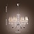 abordables Lámparas de araña-LWD 70 cm (28 inch) Cristal Lámparas Araña Vidrio Galvanizado Rústico / Campestre 110-120V / 220-240V