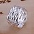 זול Fashion Ring-טבעת הטבעת קָלוּעַ כסף מצופה כסף סגסוגת נשים עיצוב מיוחד פתוח מידה אחת / בגדי ריקוד נשים