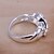levne Fashion Ring-Vyzvánění Dvojité Stříbrná Postříbřené Slitina Nekonečno dámy Přizpůsobeno Luxus 6 7 8 9 10 / Dámské