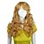 abordables Perruques Synthétiques Sans Bonnet-Capless synthétique de haute qualité à long ondulés Golden Blonde Fashional Perruques