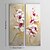 cheap Floral/Botanical Paintings-Oil Painting Hand Painted - Floral / Botanical Modern Stretched Canvas