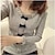 voordelige Damestops-Vrouwen knitwear Kralen hals T-shirts Bow