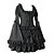 preiswerte Historische &amp; Vintage-Kostüme-Kleid Gothik Kleid Kragen Baumwolle Kostüme / Kürzer Länge