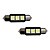 billige Car Exterior Lights-3-SMD fejlfri 6418 C5W LED pærer til europæiske biler License Plate Lights Xenon White