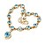 Недорогие Vip Deal-Маду Принцесса женские сердца персика Образец вспышка бриллиантовые браслеты (голубой)