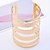 cheap Bracelets-Women&#039;s Cuff Bracelet - Gold Plated Bracelet Golden For Christmas Gifts / Wedding / Party