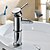 billige Armaturer til badeværelset-Håndvasken vandhane - FaucetSet Krom Centersat Et Hul / Enkelt håndtag Et HulBath Taps