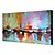 cheap Abstract Paintings-Oil Painting Hand Painted - Abstract Modern Stretched Canvas / 20&quot; x 24&quot; (50 x 60cm) / 24&quot; x 36&quot; (60 x 90cm)