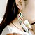 cheap Earrings-Women&#039;s Drop Earrings Bohemian Folk Style Boho Rhinestone Imitation Diamond Earrings Jewelry Gold For Party Daily