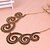 cheap Necklaces-European and American retro geometric openwork stitching Personalized Necklace N1054