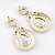 cheap Earrings-Women&#039;s Drop Earrings Hollow Out Drop European Rhinestone Imitation Diamond Earrings Jewelry For Party Daily