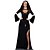 baratos Trajes da Noite das Bruxas-Saudita Freira preta do assoalho-comprimento do vestido da Mulher Halloween Costume
