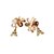 זול עגילים אופנתיים-בגדי ריקוד נשים עגילי טיפה פנינה יהלום מדומה עגילים מגדל מגדל אייפל פפיון פאר תכשיטים עבור יומי