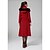 cheap Women&#039;s Coats &amp; Trench Coats-Women&#039;s Elegant Lapel Hooded With Fake Hair Coat