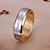 ieftine Inele Bărbați-Band Ring Două-Tonuri Auriu / Argintiu Teak Argilă Aliaj Inimă 6 7 8 9 10 / Bărbați