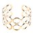 levne Módní náramky-Dámské Široké náramky Pozlacené Slitina Circle Shape Šperky Svatební