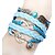 voordelige Armband-Dames Meerlaags Wikkelarmbanden - Oneindigheid Dames, Inspirerend, Meerlaags Armbanden Sieraden Zilver-blauw Voor Kerstcadeaus Dagelijks