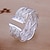 זול טבעות-טבעת הטבעת כסף סגסוגת נשים בלתי שגרתי עיצוב מיוחד מידה אחת / בגדי ריקוד נשים / קאף טבעת