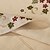 olcso Asztalterítők-Vászon &amp; pamut keverék Kör Asztalterítők Virágos Asztali dekorációk