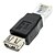 abordables Outils et testeurs de réseau-USB 2.0 femelle vers RJ45 Adaptateur mâle noir pour Ethernet
