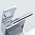 abordables Robinets pour baignoire-Robinet de baignoire - contemporain Chrome Baignoire et douche Soupape céramique Bath Shower Mixer Taps / Laiton / Mitigeur deux trous