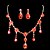 tanie Zestawy biżuterii-Damskie Cyrkonia Rhinestone Impreza Specjalne okazje Urodziny Stop Náušnice Naszyjniki