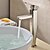 cheap Classical-Contemporary Vessel Ceramic Valve One Hole Single Handle One Hole Nickel Brushed, Bathroom Sink Faucet