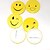 cheap Office Supplies &amp; Decorations-4CM Diameter Yellow Expression Series Badge(10PCS)