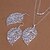 cheap Jewelry Sets-Copper green foliage piece LKNSPCS180
