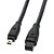 cheap Audio Cables-9 PIN/ 4PIN Bilingual FireWire 800 - FireWire 400 Cable Black(1.8M)