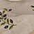 お買い得  テーブルランナー-古典的なベージュの花リネンテーブルランナー
