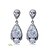 tanie Kolczyki-Women&#039;s Cubic Zirconia Drop Earrings Earrings Fashion Earrings Jewelry Clear For Daily