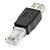 Недорогие Инструменты и тестеры сетей-USB 2.0 на RJ45 Женский Мужской адаптер Черный для Ethernet