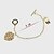 abordables Bracelet-écarts dans les ouvertures bracelet réelle plein de diamants en forme de bracelet amour de coeur de pêche (couleur aléatoire)
