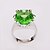 levne Fashion Ring-Zirconia-Zircon Ring LKN18KRGPR159 zelená měď 18KRGP