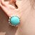 cheap Earrings-Semicircular pearl gemstone earrings cute exaggerated female (random color)