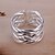 billige Motering-Band Ring Plaited Wrap Silver Silver Plated Alloy Ladies Unique Design Open One Size / Women&#039;s