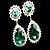 levne Módní náušnice-z&amp;amp;X® retro Luxusní smaragdů náušnice