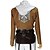 abordables Costumes de manga-Inspiré par L&#039;Attaque des Titans Annie Leonhardt Manga Costumes de Cosplay Japonais Costumes Cosplay Couleur Pleine Manches Longues Manteau Haut Pantalon Pour Femme / Accessoires de taille / Ceinture