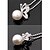 preiswerte Perlenhalskette-Damen Perlen Pendant Halskette Perlenkette Modisch Perlen Aleación Weiß Modische Halsketten Schmuck Für Party