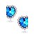 cheap Earrings-Women&#039;s Synthetic Sapphire Stud Earrings Solitaire Heart Star Love Ladies Luxury Imitation Diamond Earrings Jewelry Blue For Wedding Daily Masquerade Engagement Party Prom Promise