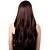 baratos Perucas Sintéticas-Capless Long sintético Brown Noble ondulado peruca de cabelo Side bang