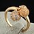 billige Moderinge-Forgyldt bronze zircon Ring J0748