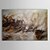 levne Olejomalby-Hang-malované olejomalba Ručně malované - Abstraktní Současný styl Obsahovat vnitřní rám / Reprodukce plátna