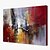 abordables Peintures Abstraites-Peinture à l&#039;huile Hang-peint Peint à la main - Abstrait Traditionnel Inclure cadre intérieur
