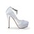 ieftine Pantofi de Mireasă-Pentru femei Primăvară / Vară Toc Stilat / Platformă Nuntă Cataramă Satin / Satin Elastic Alb / Negru / Mov