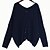 economico Maglie donna-doppio mantello lato maglione asym bordo manicotto delle donne