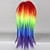 cheap Carnival Wigs-Dress Lolita Wigs Punk Lolita Dress Rainbow Punk Lolita Lolita Wig 20 inch Cosplay Wigs Patchwork Wig Halloween Wigs